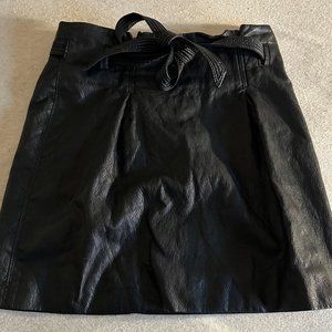 Free People Faux Leather Skirt Black Size 2